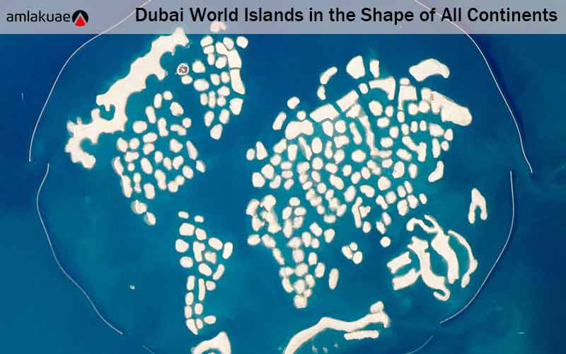 Dubai World Islands in the Shape of All Continents
