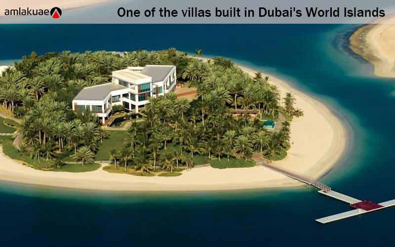One of the villas built in Dubai's World Islands