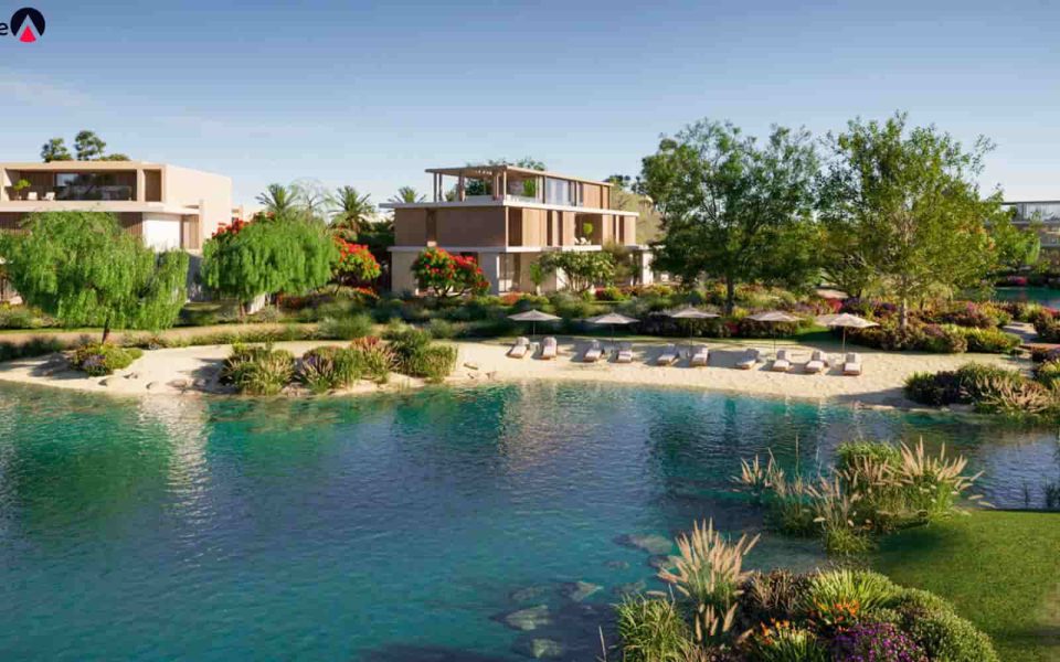 Spacious villas with modern, sleek designs.