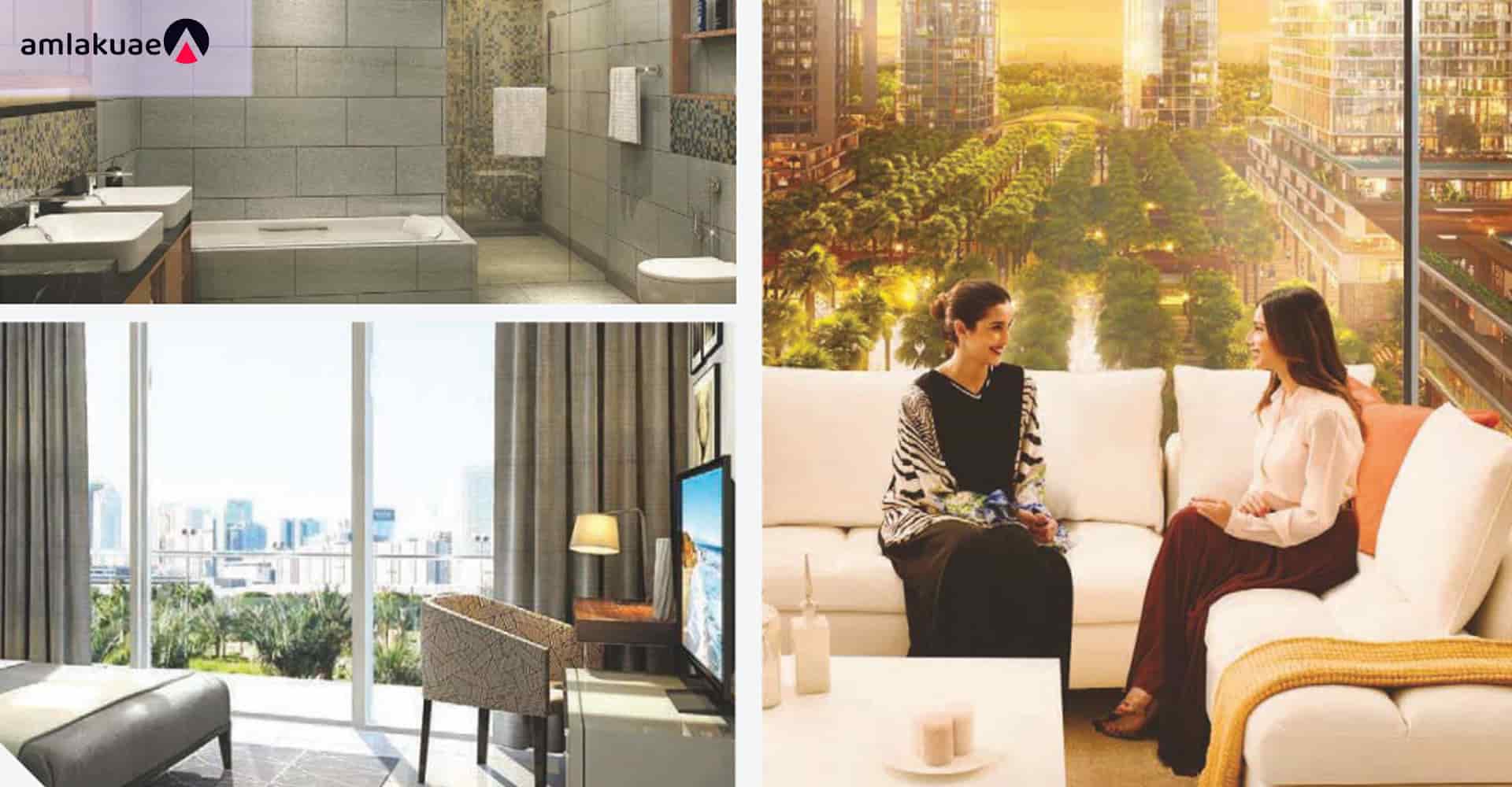 The interior decoration of the One Residence Apartments includes - Amlakae Group