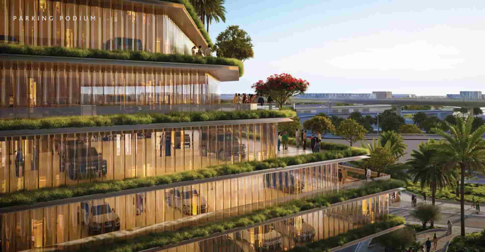 Luxury multi-story parking in One Million Tower - Amlakuae Group