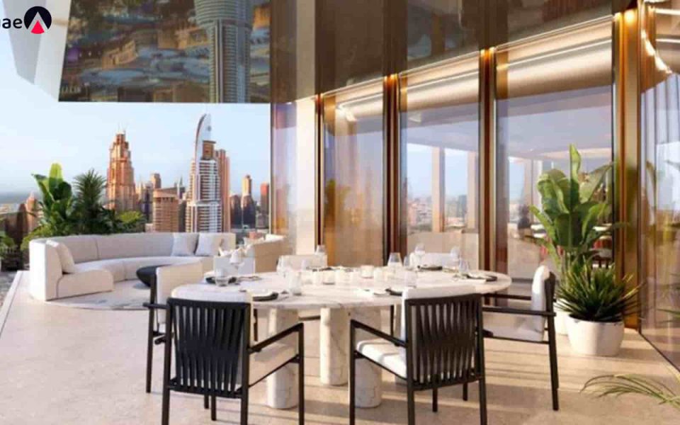 Spacious balconies and terraces at Baccarat Residences