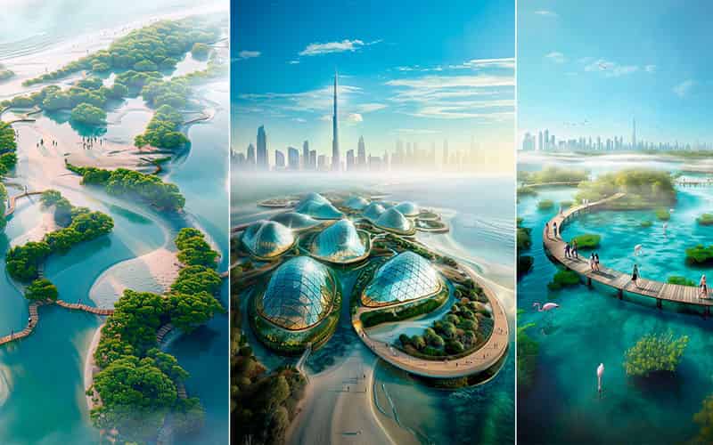 Dubai Mangrove Trees Project.