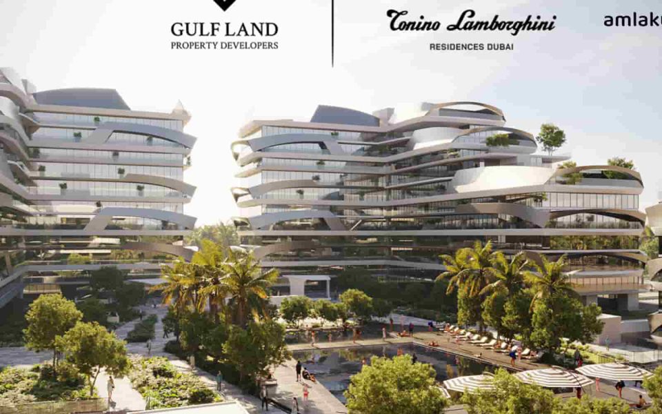 Buying a house in Dubai from the Tonino Lamborghini apartment project from the Gulfland property developer in MBR City
