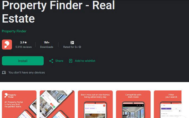 Download the Property Finder app