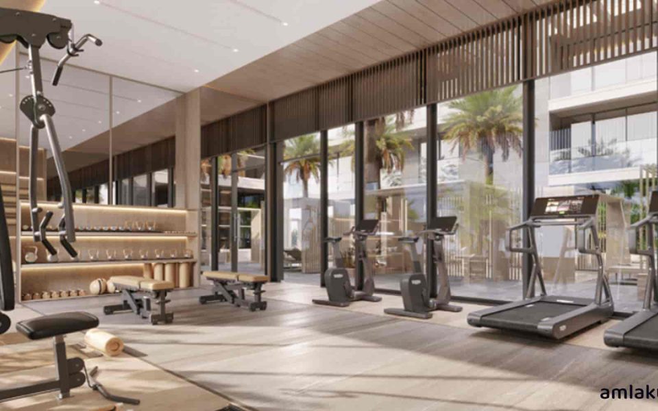 Club amenities in the Berkeley Apartments project by Soho Properties in Dubai Hills Estate.