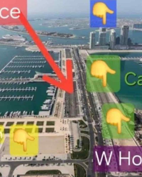 Exact location of W Residences project by Arada in Dubai Harbor - Emirates Real Estate Consultants Group