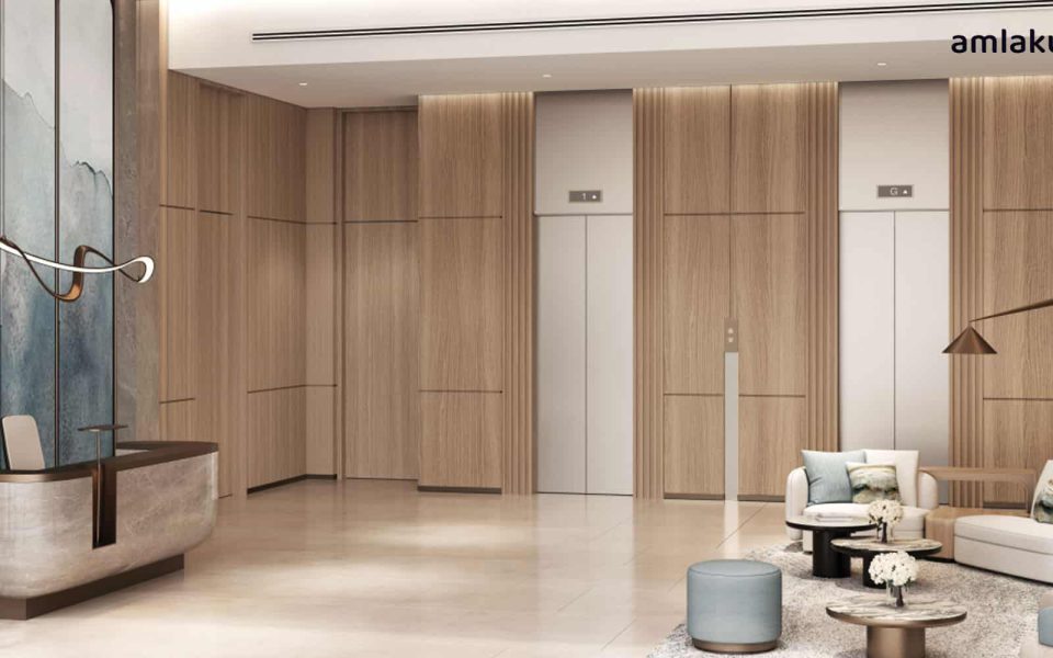 Lobby space of the Roma Residences apartment project - Amlakuae