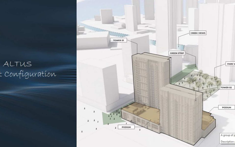 The Altos building and its components in the Dubai Creek Harbour area - UAE Real Estate Consultancy