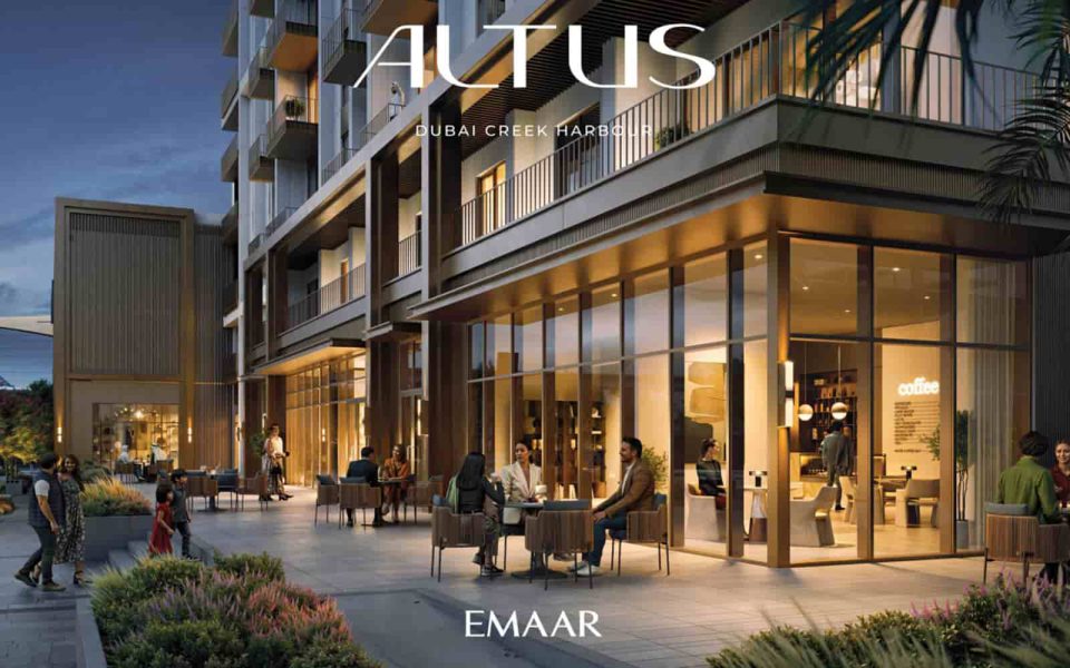 A view of the Altos building in Dubai Creek Harbour - UAE Real Estate
