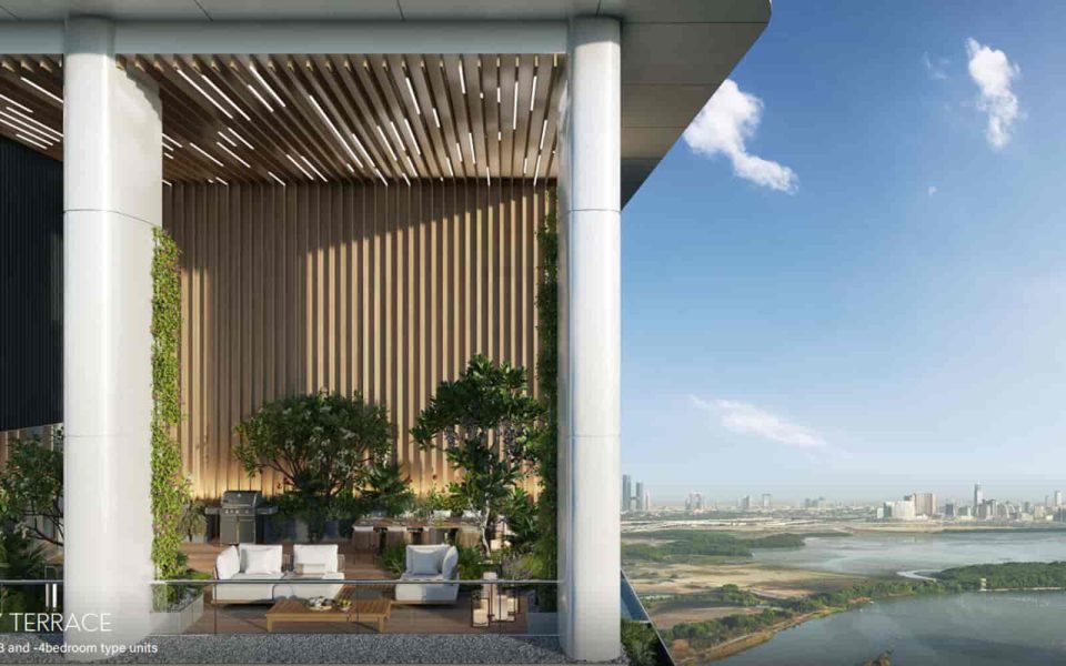 اسکای تراس در واحدهای آپارتمانی 3 و 4 خوابه در کایدون هاوس - گروه مشاوره املاک امارات