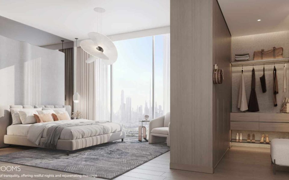 اتاق خواب ها شامل بهترین متریال و دکوراسیون داخلی جهت خرید آپارتمان در دبی از کلایدون هاوس
