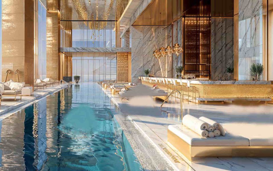 Swimming and pool facilities at Danube Diamonds - Amlakuae Group