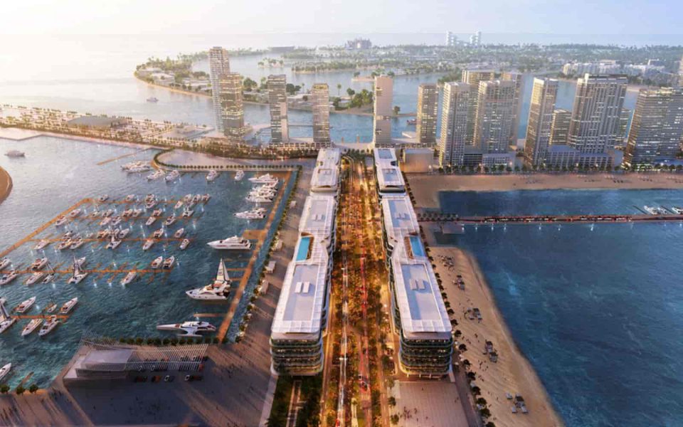آپارتمان های دبی هاربور رزیدنسز از بالا در یک نقطه بسیار لوکس دبی
