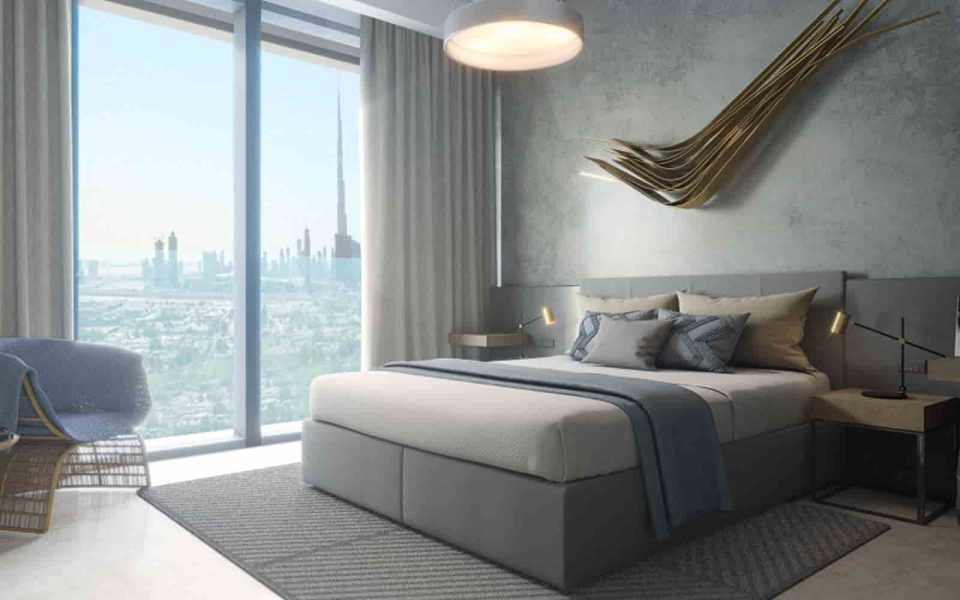 دیزاین اتاق خواب ها در برج الوصل وان در زعبیل - amlakuae