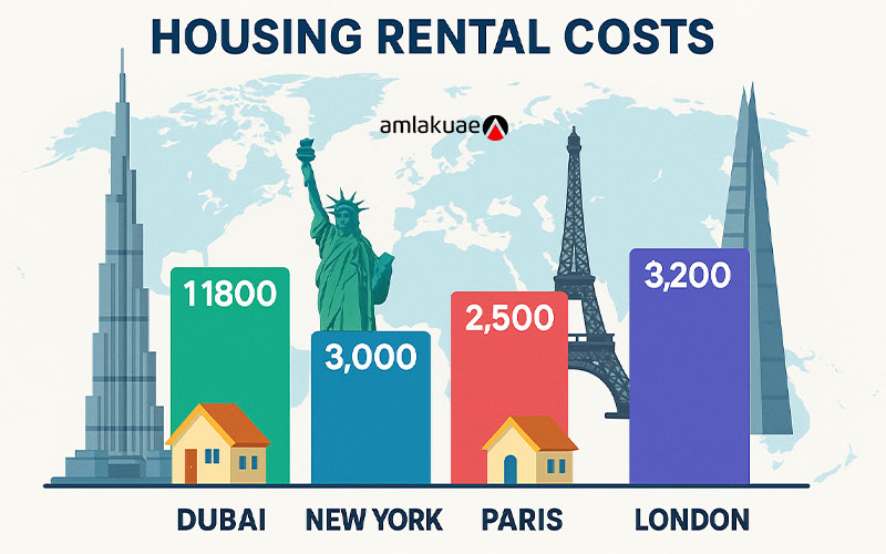 Comparing house rental rates in Dubai with other major cities in the world – amlakuae Real Estate Consulting Group