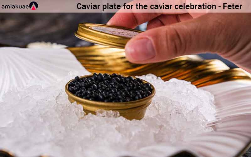 Caviar plate for the caviar celebration - Feter