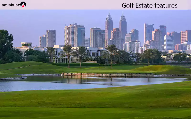 Golf Estate features beautiful lush greenery and pristine golf lawns - Amlakuae Group