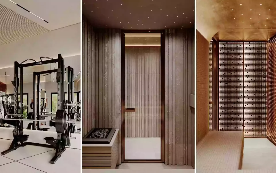 Gym and sauna facilities in Vergeh ready for delivery to G House in Dubai