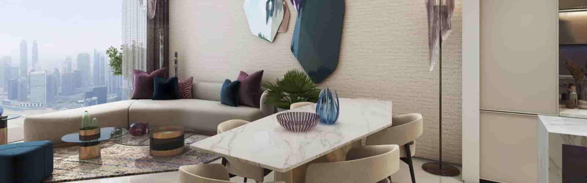 طراحی داخلی واحدهای آپارتمان التیتود داماک جهت خرید ملک در دبی