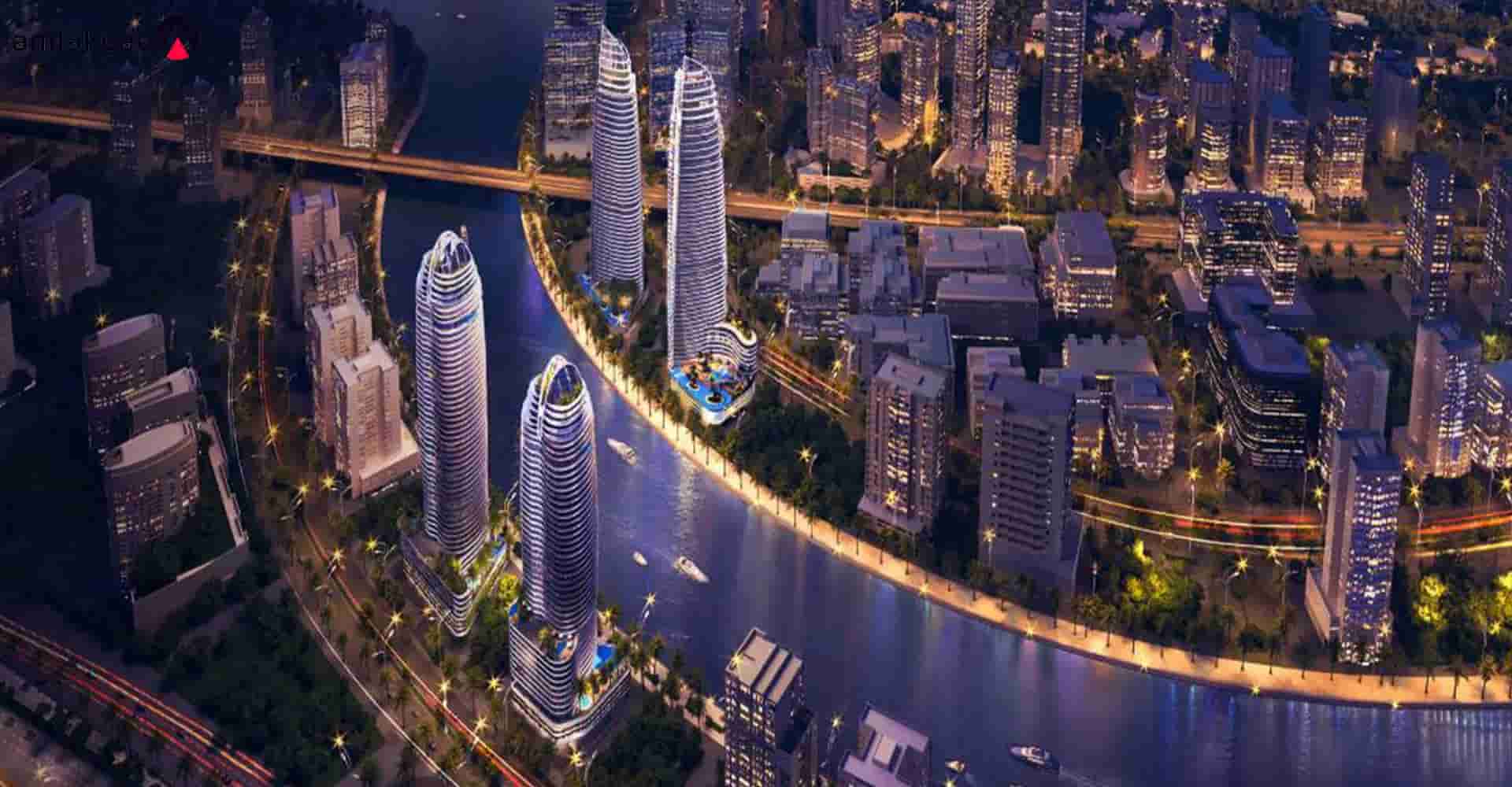کانال آبی دبی و برج مسکونی داماک التیتود